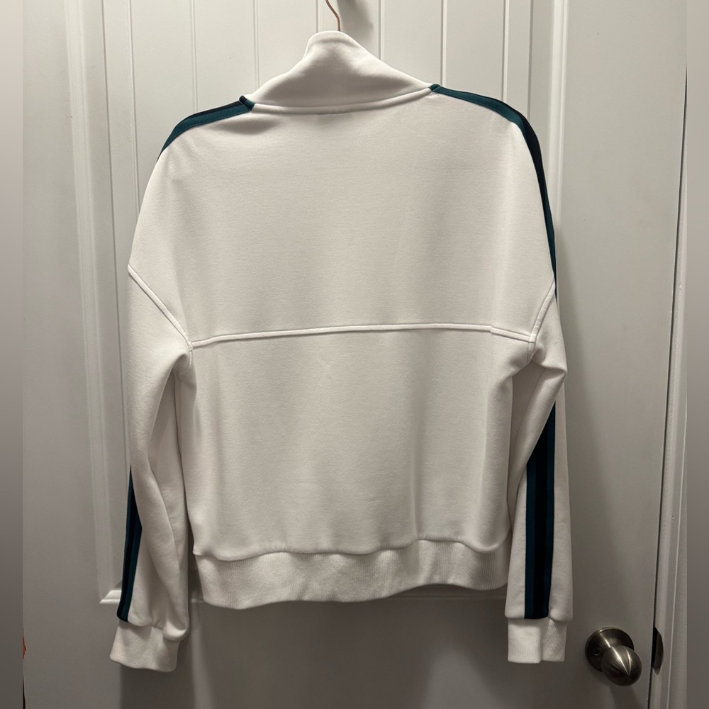 Varley White Zip-Up with Gold Accents - Picture 3 of 12